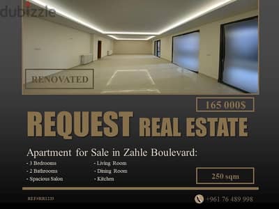 Apartment 250 sqm for Sale in Zahle Boulevard | شقة للبيع في زحلة