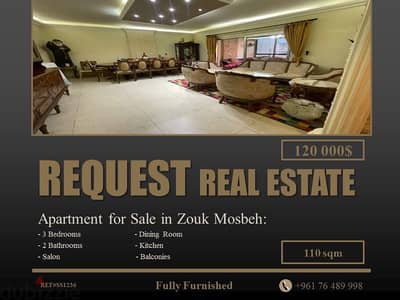 Apartment 110 sqm for Sale in Zouk Mosbeh | شقة للبيع في زوق مصبح