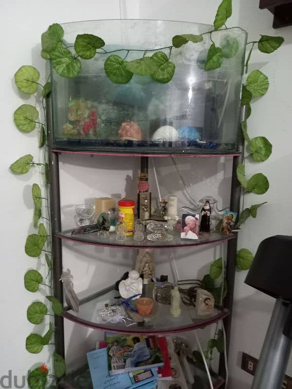 cupboard with aquarium 0