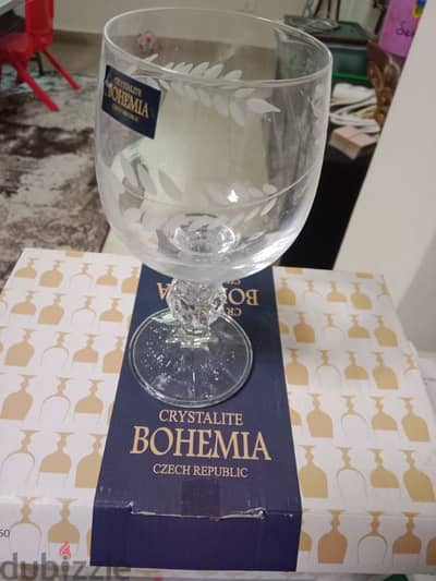 BOHEMIA wine and liquor glasses