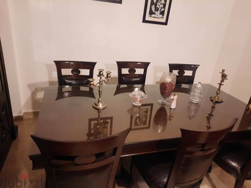 طاولة سفرة (٨ كراسي) + فاترينا (Dining Table 8 Chairs + Vitrine) 3