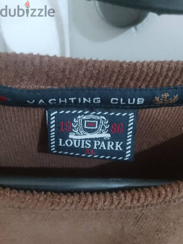 كنزة كم طويل رجالي للبيع ماركة LOUIS PARK شبه جديد قياس XL السعر 5$ 5