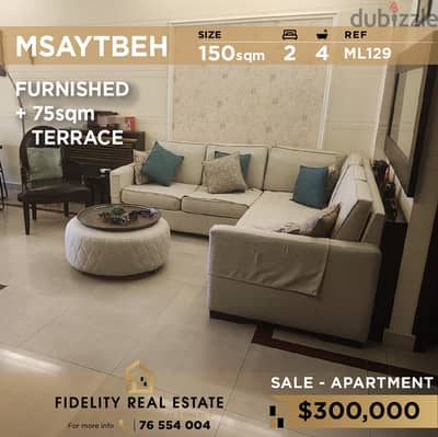 Apartment for sale in Msaytbeh ML129 شقة للبيع في المصيطبة