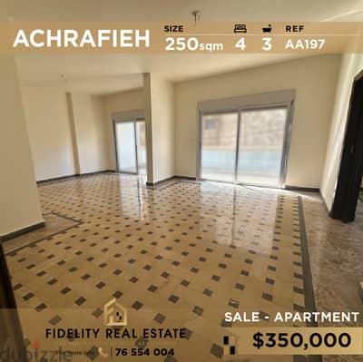 Apartment for sale in Achrafieh AA197 شقة للبيع في الأشرفية