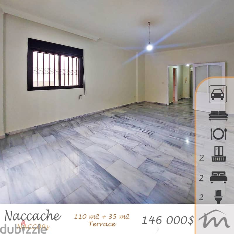 Naccash | 110m² + 35m² Terrace | 1st Floor Apartment | 2 Balconies 0