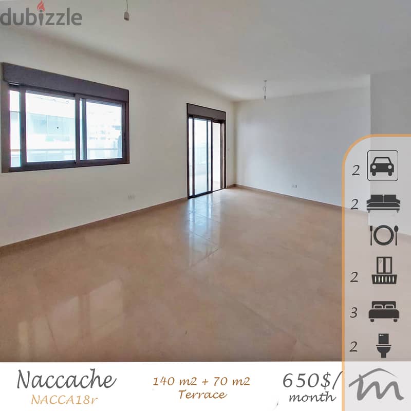 Naccash | Brand New 140m² + 70m² 2 Terraces | Prime Location | Catch 0