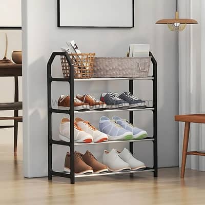 4-Tier Shoe Rack – Space-Saving Organizer for Entryways & Closets