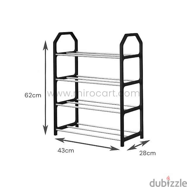 4-Tier Shoe Rack – Space-Saving Organizer for Entryways & Closets 5