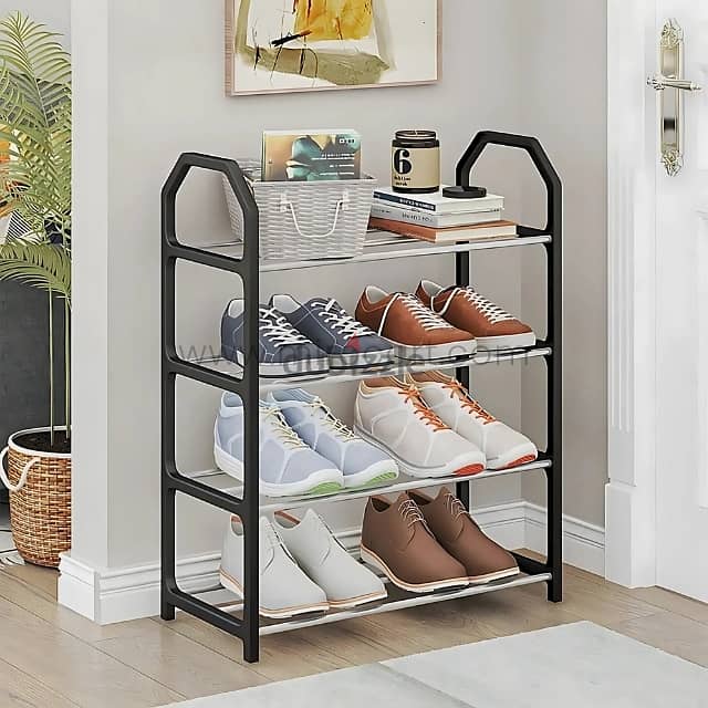 4-Tier Shoe Rack – Space-Saving Organizer for Entryways & Closets 6