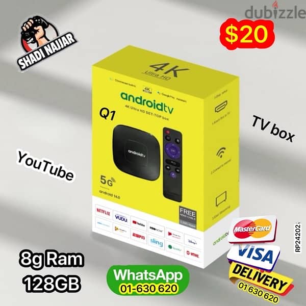 TV box 8g Ram 128GB 1