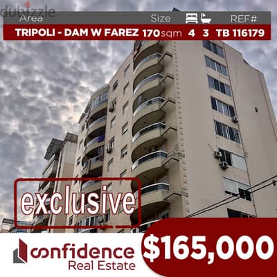 Prime location-Spacious-Tripoli/Dam w Farez-ضم و فرز REF#TB116179