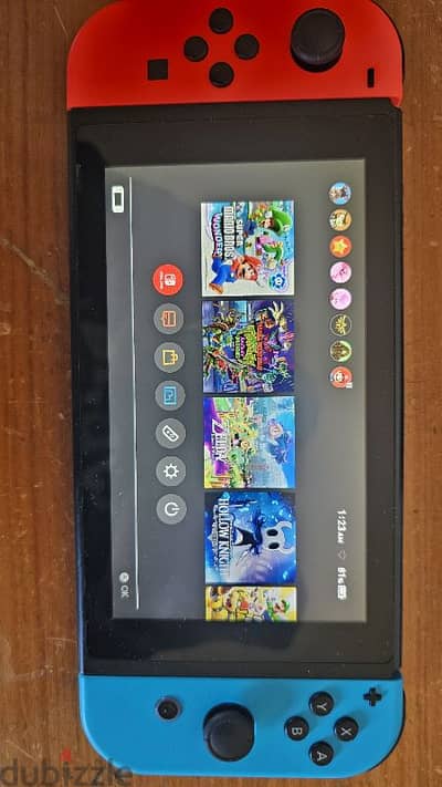 nintendo switch with many games