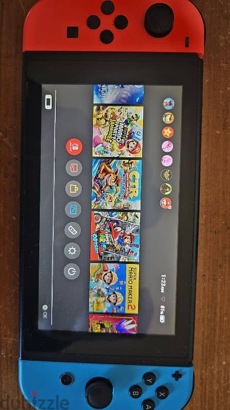 nintendo switch with many games 1