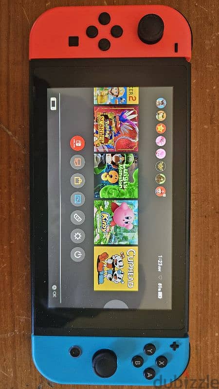 nintendo switch with many games 2