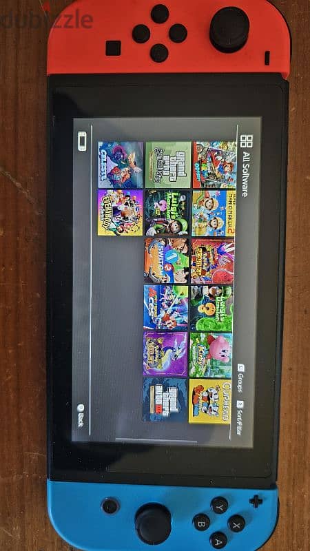 nintendo switch with many games 3