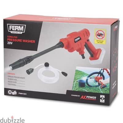 FERM cordless pressure washer مكنة غسيل هولندية