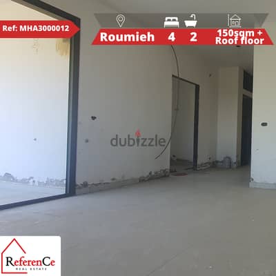 Apartment with roof in Roumieh شقة مع روف في الرومية