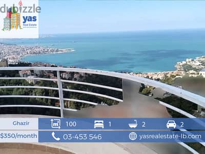 Ghazir 100m2 | 50m2 Terrace | Rent | Unlockable View | Quiet Street|IV