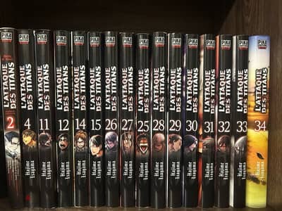 Attack on titan anime manga in french lot (16 books)