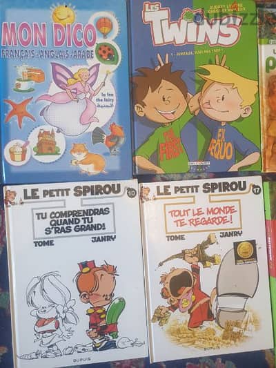 6 livres en couleurs et bande dessinees pour enfats 6 a 9 ans