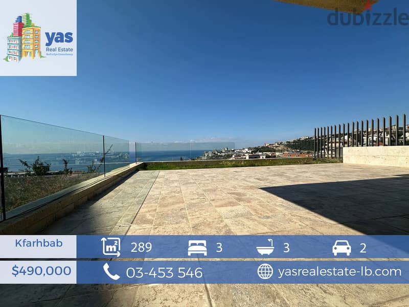 Kfarhbab 289m2 | 100m2 Terrace | Duplex | Panoramic Sea View | RA/IV 0