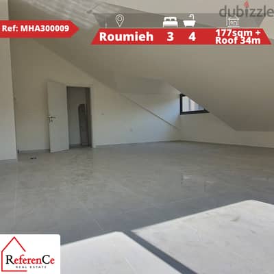 Catchy apartment with Roof in Roumieh شقة جذابة مع سَطح في الرومية