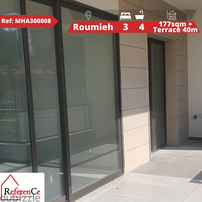 Apartment with terrace in Roumieh شقة مع تراس في الرومية 0