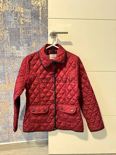 quilted jacket burgundy color new