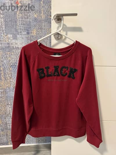 sweatshirt burgundy color, size m new, from vero moda