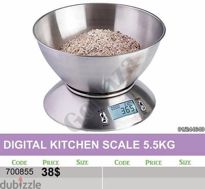 DIGITAL KITCHEN SCALE 5.5KG