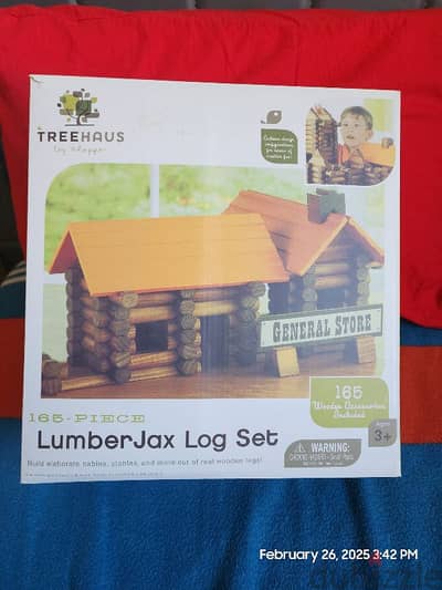 TREEHAUS 165 piece LumberJax Log Set