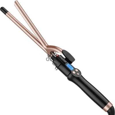 Small Curling Iron, 1/2 Inch Long Barrel for Short Hair, Ceramic