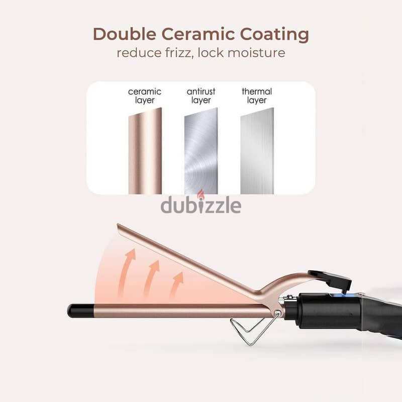 Small Curling Iron, 1/2 Inch Long Barrel for Short Hair, Ceramic 4