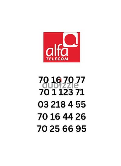 alfa numbers