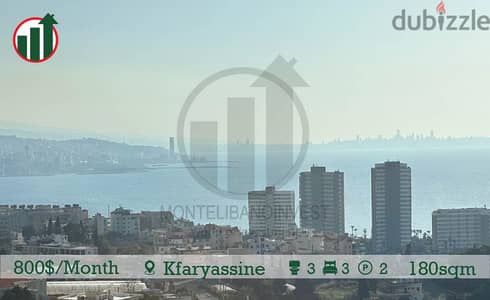 FURNISHED APARTMENT FOR RENT IN KFARYASSINE!!