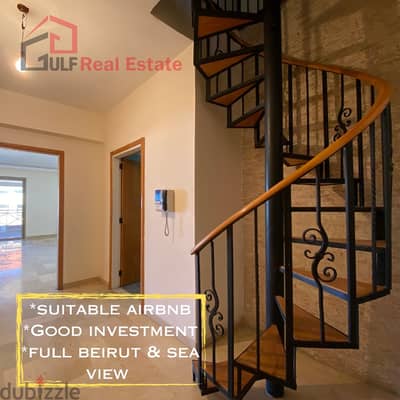 Apartment for sale with a rooftop in Baabda شقة مميزة في بعبدا CS#107