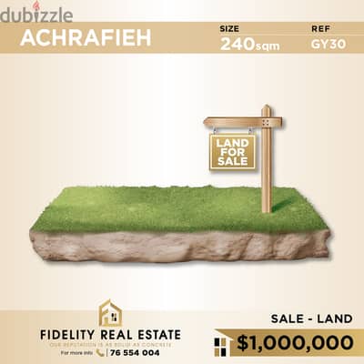 Land for sale in Achrafieh GY30 أرض للبيع في الأشرفية