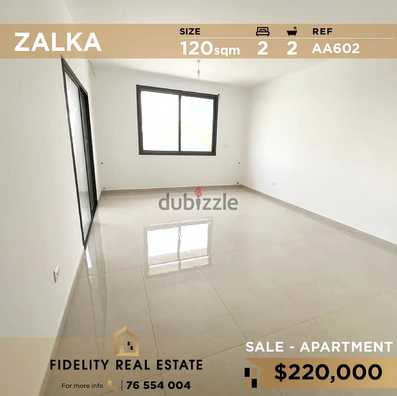 Apartment for sale in Zalka AA602 شقة للبيع في الزلقا 0