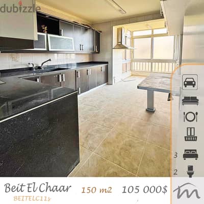 Beit El Chaar | Catchy 3 Bedrooms Apartment | Hot Investment | Balcony