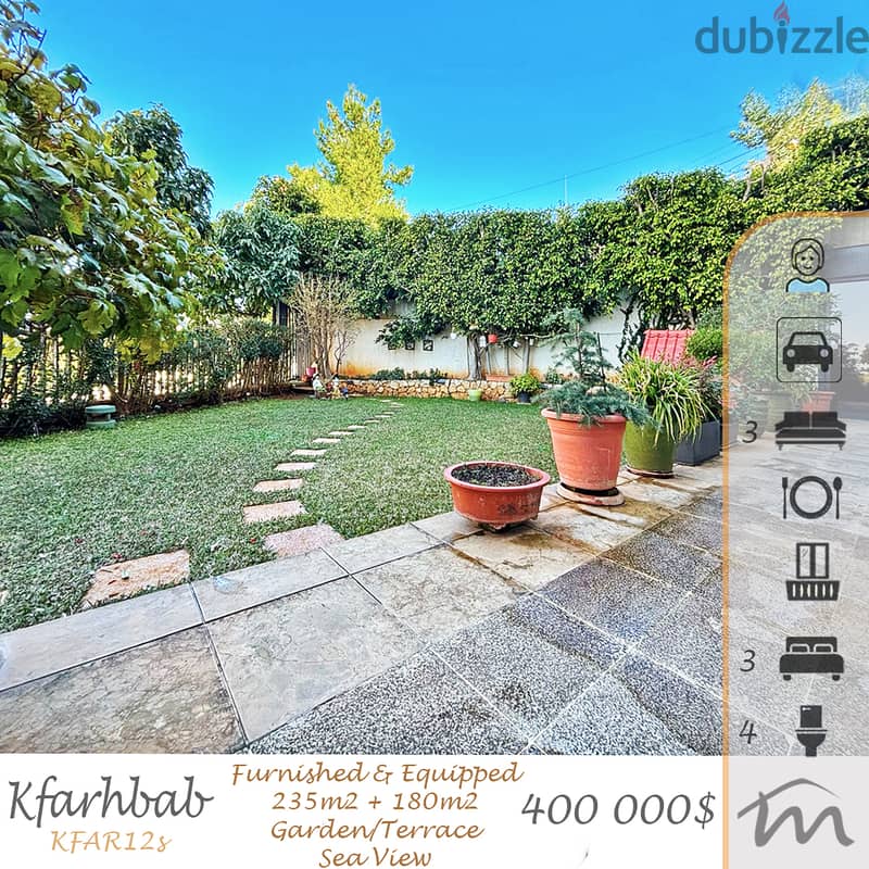 Kfarehbab | Signature | Furnished 235m² + 180m² Terrace | Lux Deal 0