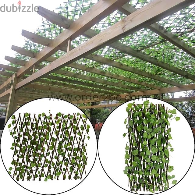 Expandable Leaf Garden Fence – 3m Wide, Realistic Greenery 3