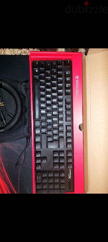 keyboard and headset