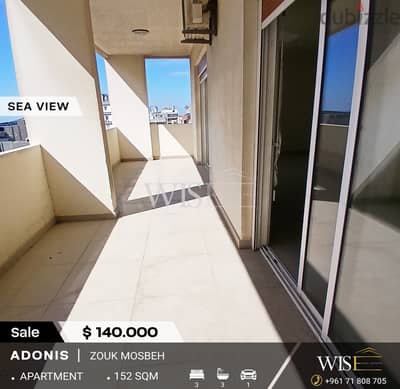  152 SQM apartment for SALE in Adonis-Zouk Mosbeh !