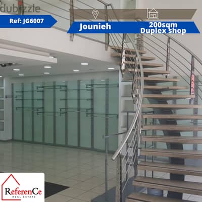 Duplex shop for rent in Jounieh محل دوبلكس للايجار في جونيه