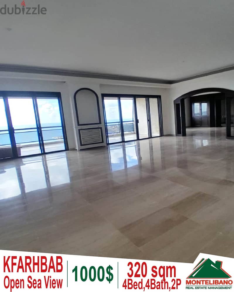 320 sqm apartment for rent in Kfarhbab!! 0