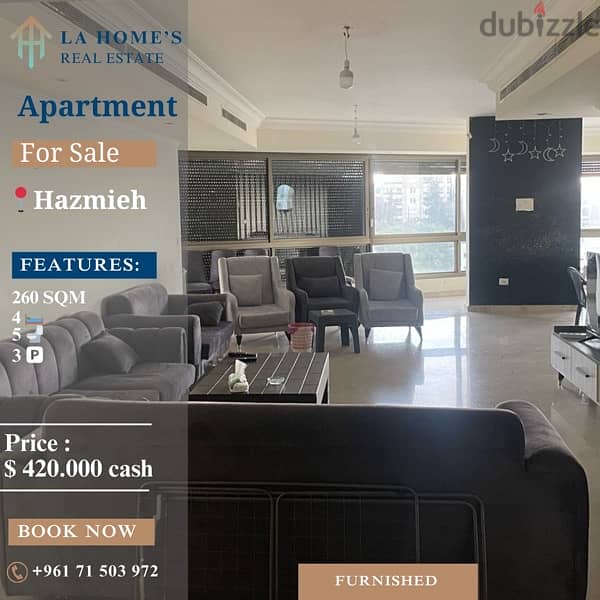 apartment for sale in hazmieh شقة للبيع في الحزمية 0