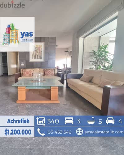 Achrafieh 340m2 | Very Well Maintained | City View | PA |