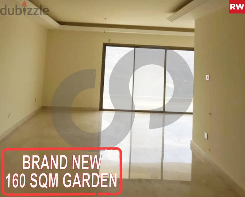 BRAND NEW / 160 SQM GARDEN / PARKING SPOTS IN SHEILEH ! REF#RW01510 ! 0