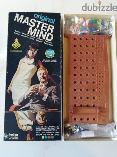 Vintage Original Master Mind Board Game  Made in England by Invicta in