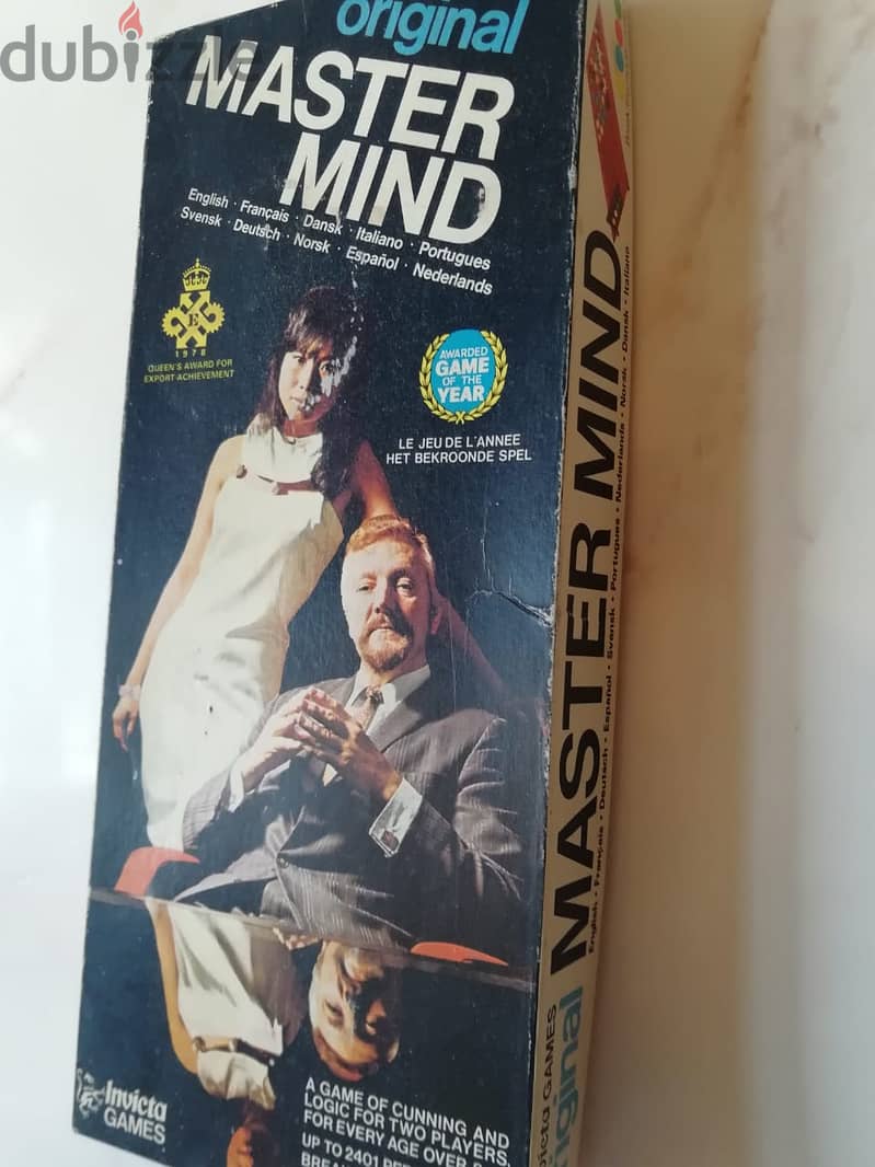 Vintage Original Master Mind Board Game  Made in England by Invicta in 1